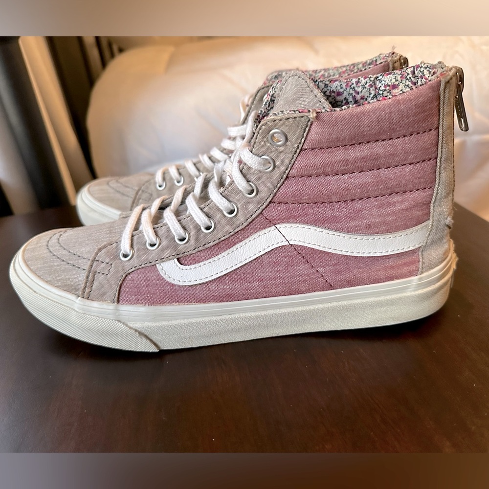 Old School Vans Women’s High-top Zip-up Sneaker Size 9 - Picture 11 of 13